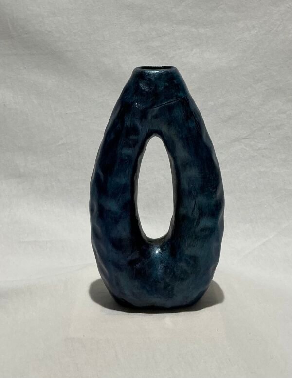 Oval Divots Tall/Small Ceramic Vase - Image 4