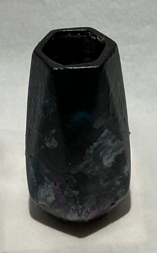 Flat Hexagon Tall/Small Ceramic Vase - Image 3
