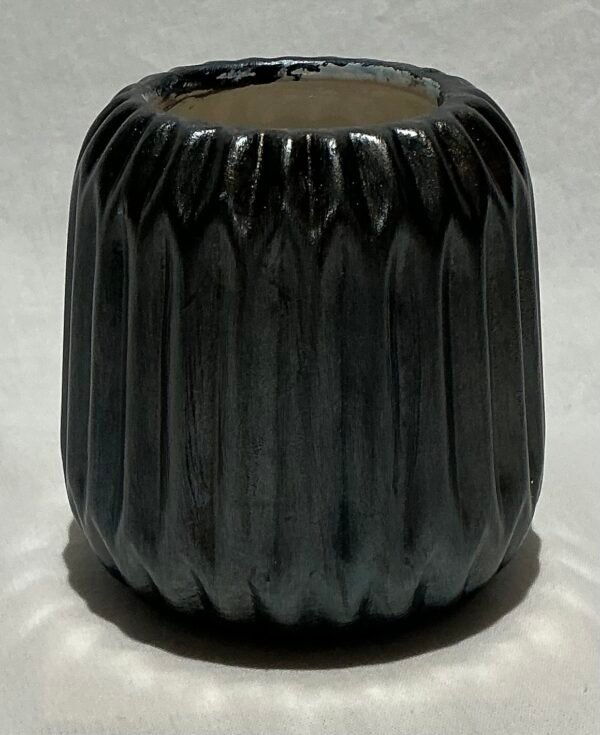 Rippled Ceramic Vase Short/Small
