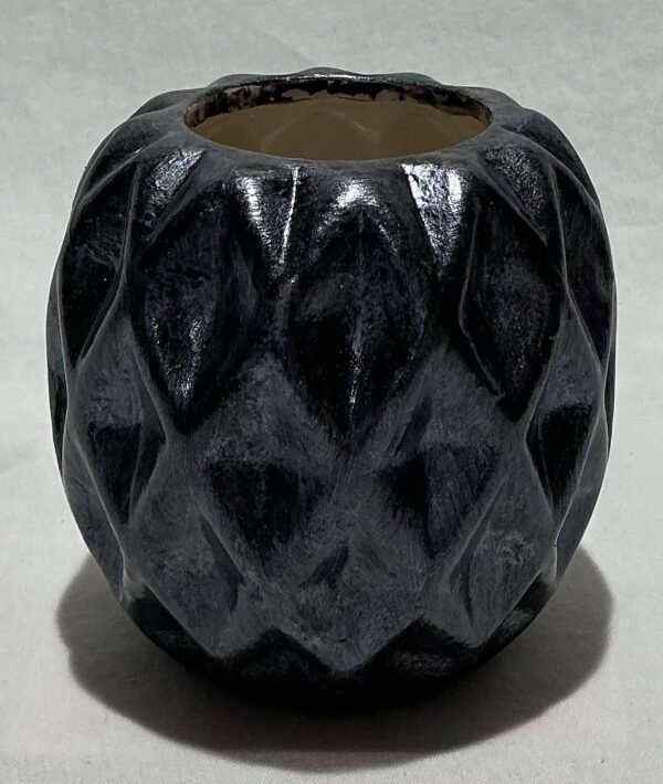 Raised Diamond Ceramic Vase Short/Small - Image 10