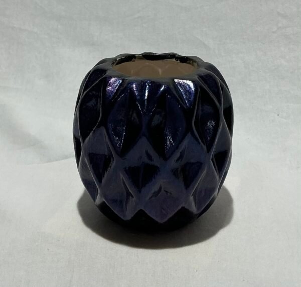 Raised Diamond Ceramic Vase Short/Small - Image 3