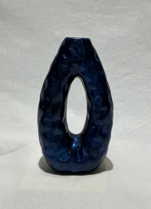 Oval Divots Tall/Small Ceramic Vase - Image 3