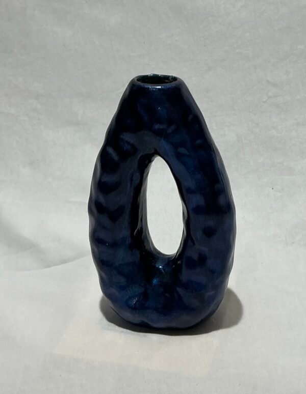 Oval Divots Tall/Small Ceramic Vase - Image 2